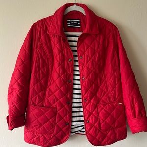 Saint James Red Utility Quilted Jacket